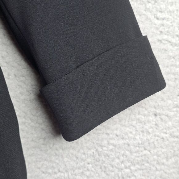 Tahari Arthur S Levine Black Floral Lined Blazer Jacket 14 Boxy Career Modern - Picture 8 of 15